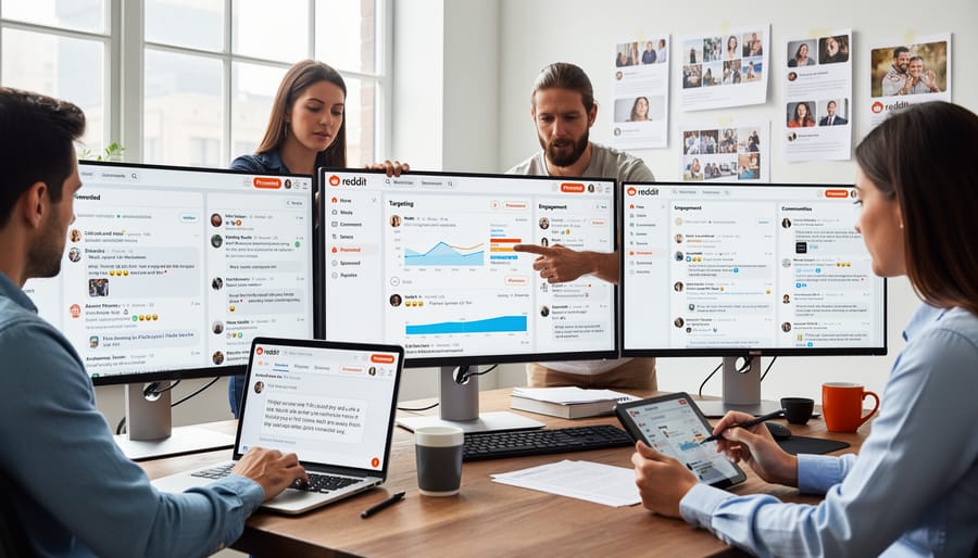 Digital marketer researching Reddit communities and subreddits for campaign strategy